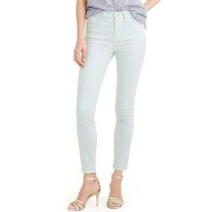 J. Crew High Rise Lookout Skinny Jeans in Aqua